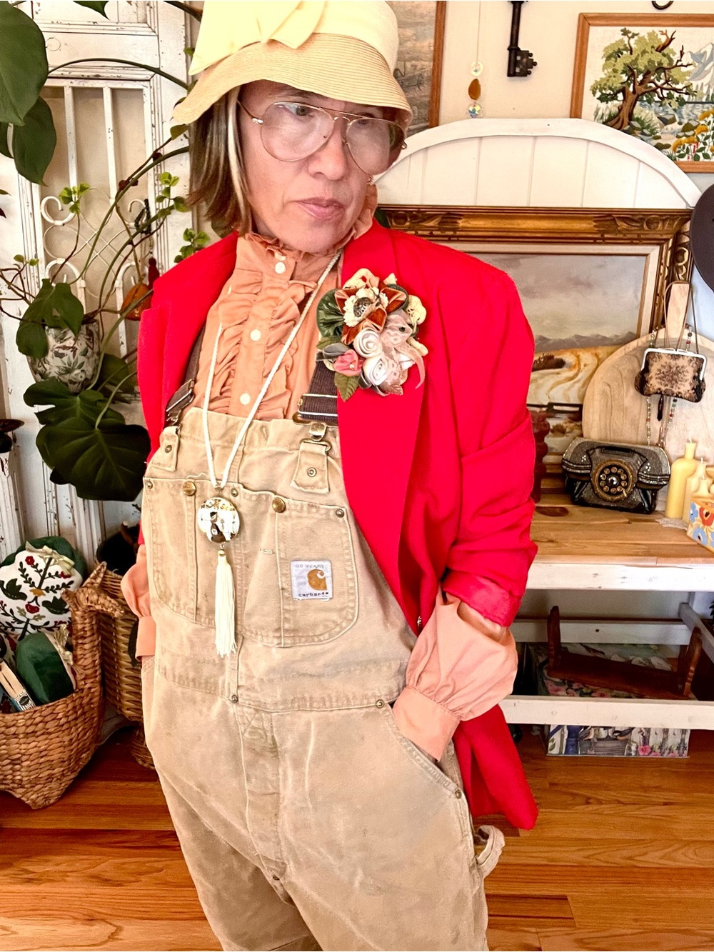 1980’s - 90’s vintage Carhartt Double Knee Workwear Overalls 38x30